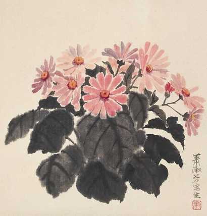 萧淑芳 花卉 立轴